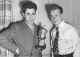 Wilf Interviewing singer-composer Mel Torme, 1947